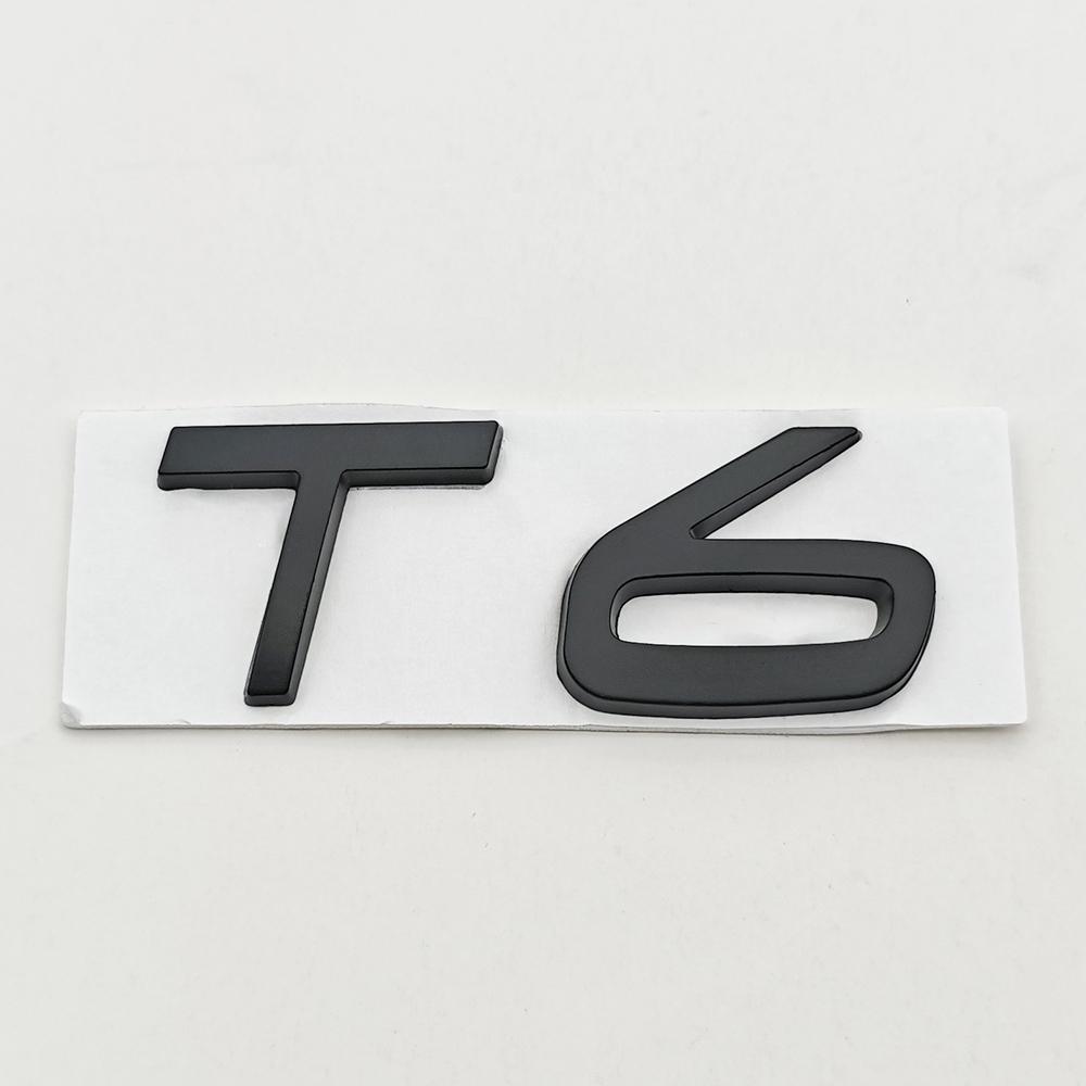 3D Metalen Badge Auto Achterklep Logo T5 T6 AWD Embleem voor Volvo S40 S60 S90 XC40 XC60 XC90 V50 V70 T5 T6 AWD Sticker Accessoires