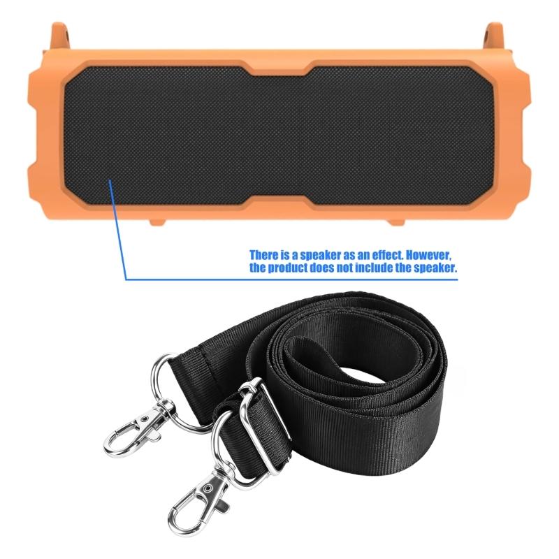 Soft Elasticity Skin Silicone Case For Sound Party Soundbox Shoulder Bag 360Degree Coverage Lightweight And Travel Friendly