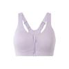 Easy-Fit Training Bra Solid Color Logo High-Intensity Sports Quick-Dry Small Wings Fitness Sports Underwear Women Underwear Light-Purple IZ0272