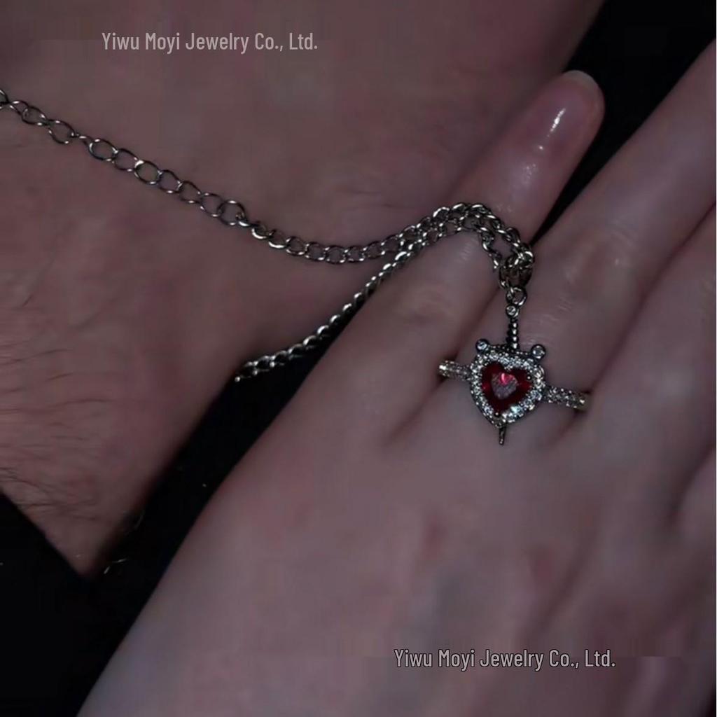 Bransoletka i Pierścionek dla Pary Strzała Amora - Stal Nierdzewna, Nieblaknąca Biżuteria