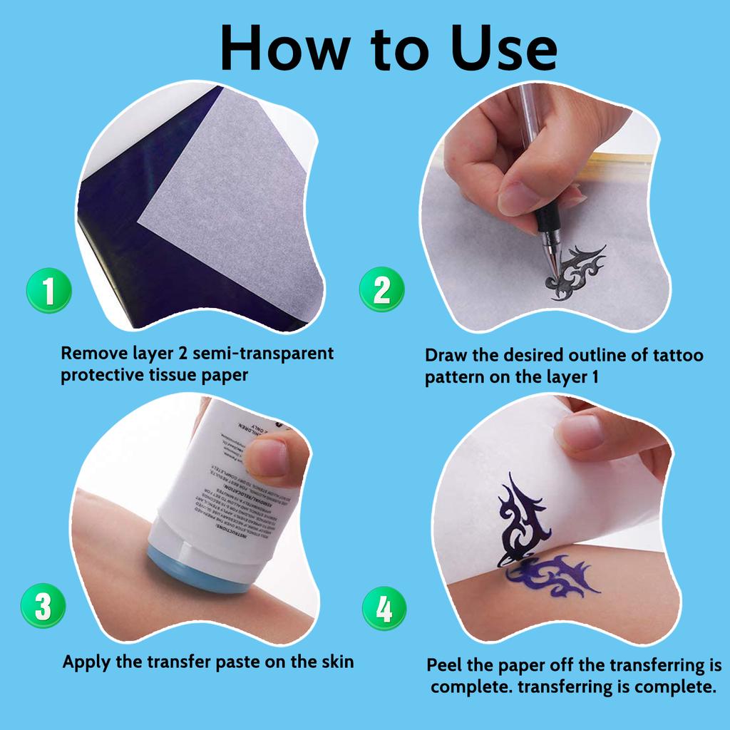 10/50/100Pcs Tattoo Transfer Pape A4 Size Copy Paper Thermal Paper for Tattoo Transfer Machine Hot Tattoo Accessorie