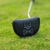 Golf Putter Cover Skull Center Shaft Klein Schwarz PU Leder Magnet (Mittel) [Artikel]