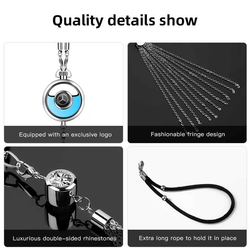Car Logo Perfume Pendant Air Freshener Hanging Perfume Interior For Mercedes Benz A/B/C/E/S Class W206 W220 W205 W211 W212 W201 OS5