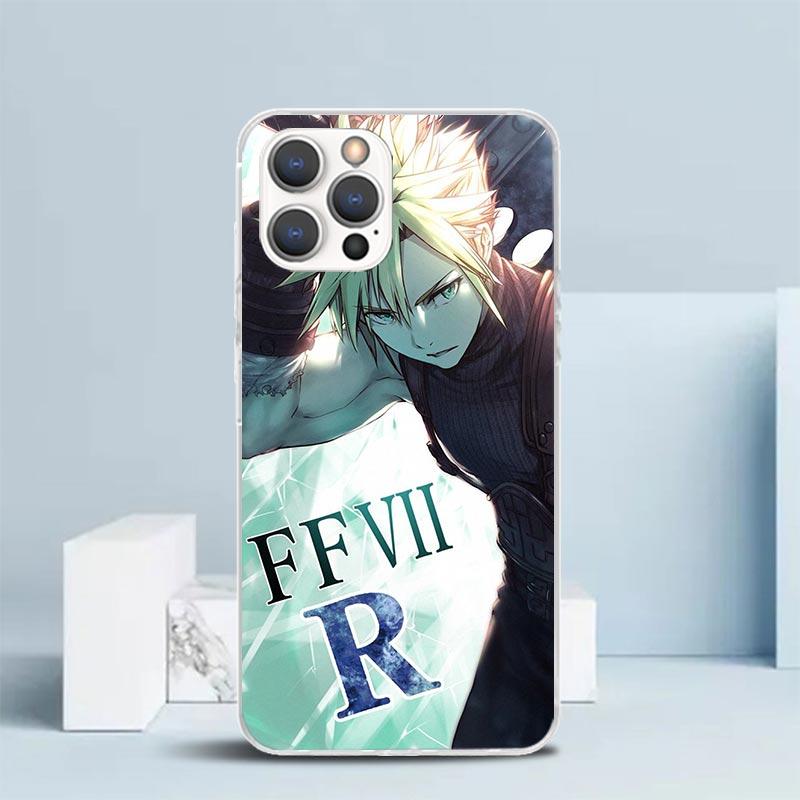 Final Fantasy FF VII Soft Cover for iPhone 16 17 Air 15 14 Pro Max 16E Phone Case 13 Mini 12 11 7 SE 8 Print Pattern Fit Cases 1
