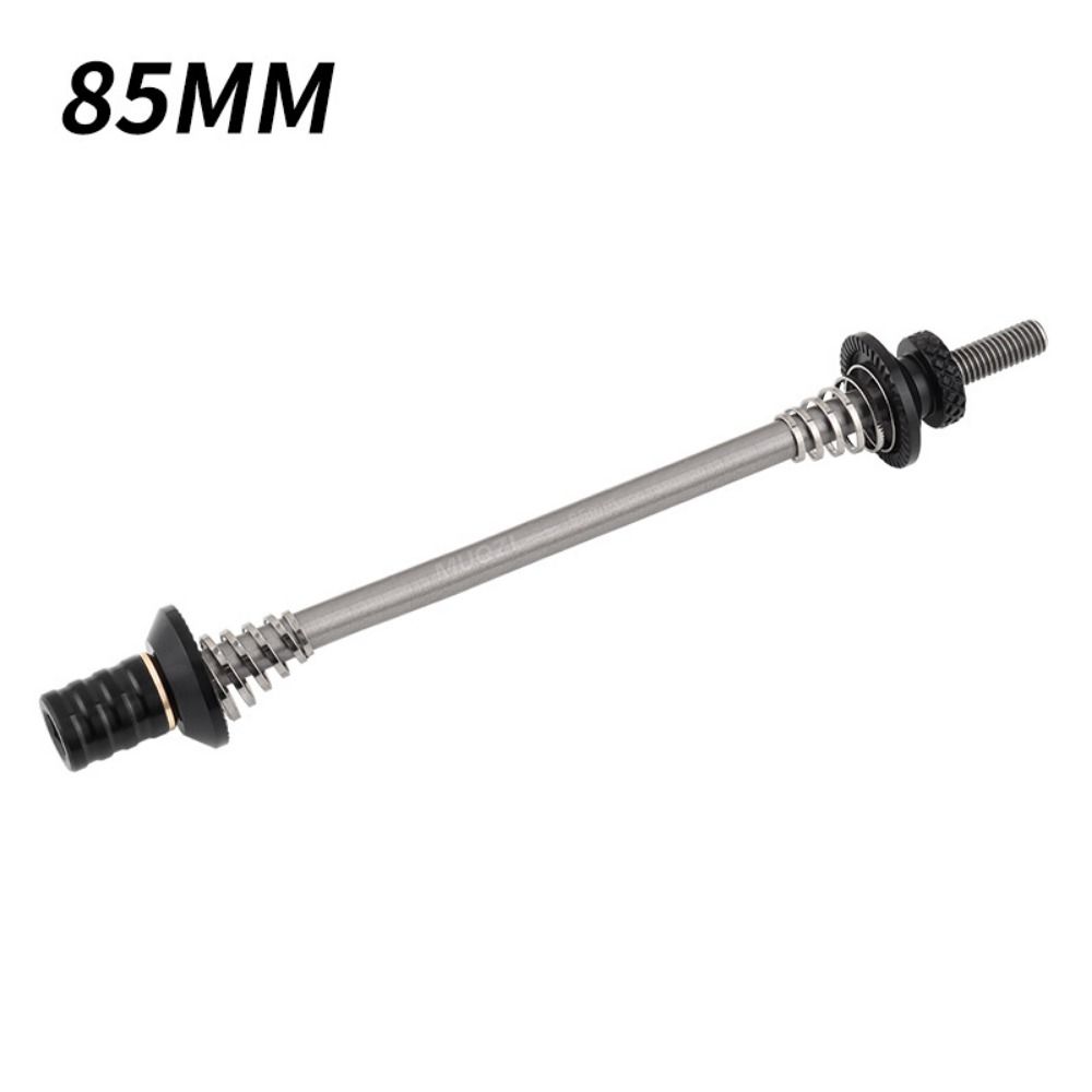 

130-135mm Bicycle Quick Release Lever 74mm/85mm/100mm Bicycle Steel Skewers Folding 85mm-Black