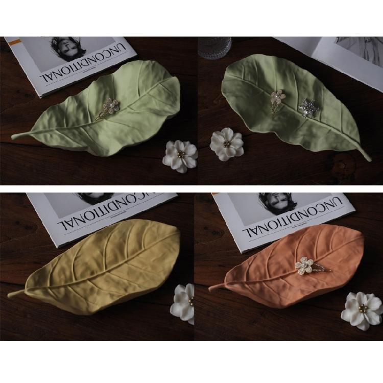Leaf Shaped Jewelry Dish Molds Silicone Material for Epoxy Resin Casting Tray