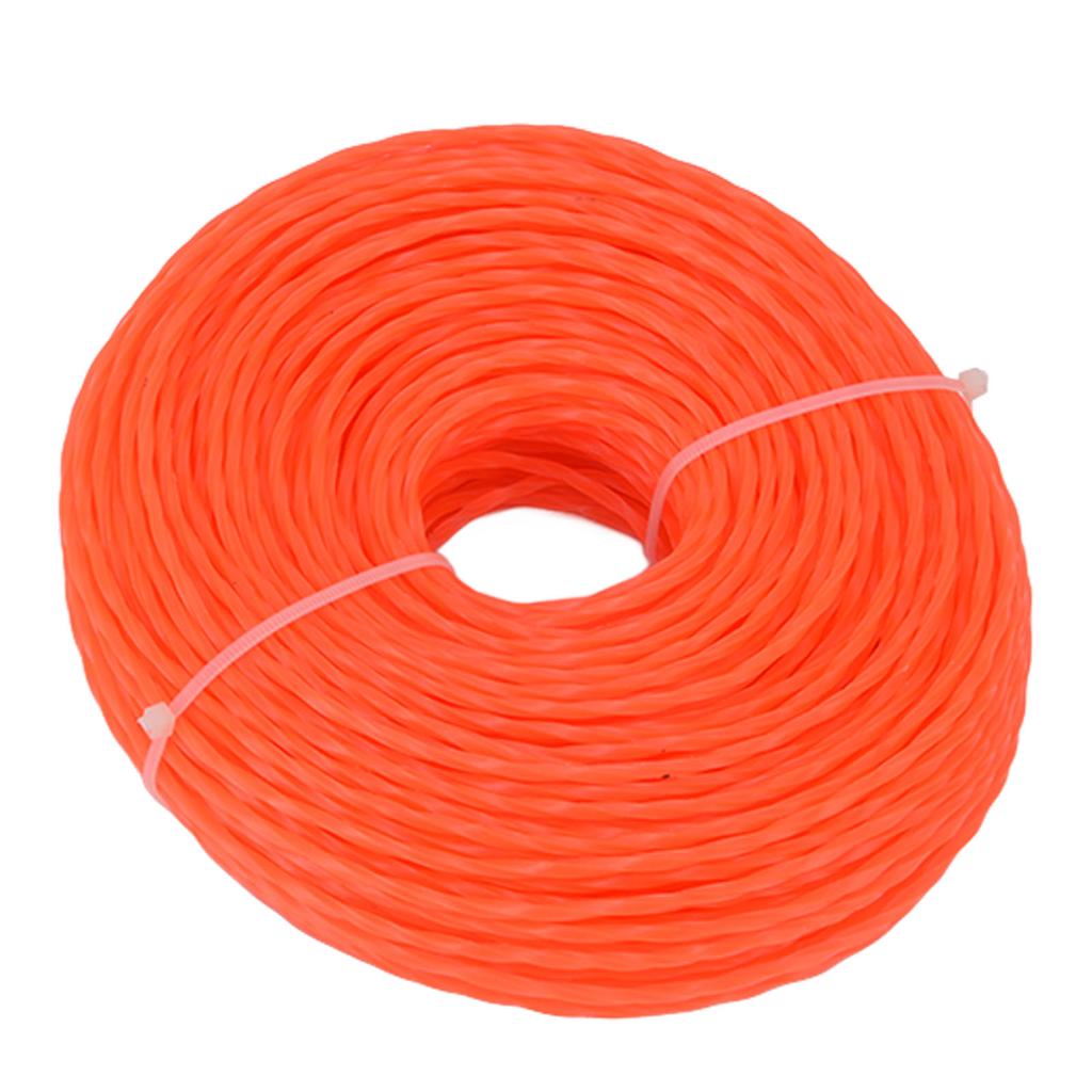 Nylonowa linka do trymera 3,0 mm 85 m Skręcana linka do trymera do domu ogrodu Wytrzymałe ostrza do kosiarki