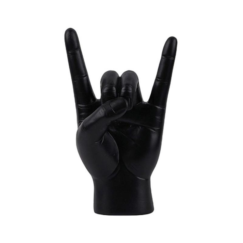 Rzemiosło "Rock and Roll" Statua Gestu Ręką Impreza Livehouse Dzień Muzyki Temat Rzemiosło Dekoracje Statua Bar Impreza