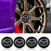 4Pcs Car Wheel Rims Center Hubcaps Stickers For Mazda Cx5 Cx7 Cx8 Cx9 Cx4 2 6 Demio 3 2020 Cx3 Gh Axela Atezma6 Auto Accessories