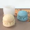 Hamburger Shaped Candle Silicone Molds for Making Candle Soap Table Ornaments Gypsum Decorations, Birthday Present