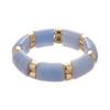 European and American blue smudged acrylic bracelet niche retro exaggerated bracelet personality fashion design sense jewelry