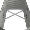 Vidaxl Raised Planter, Powder-Coated Steel 114X40X36 Cm, Grey