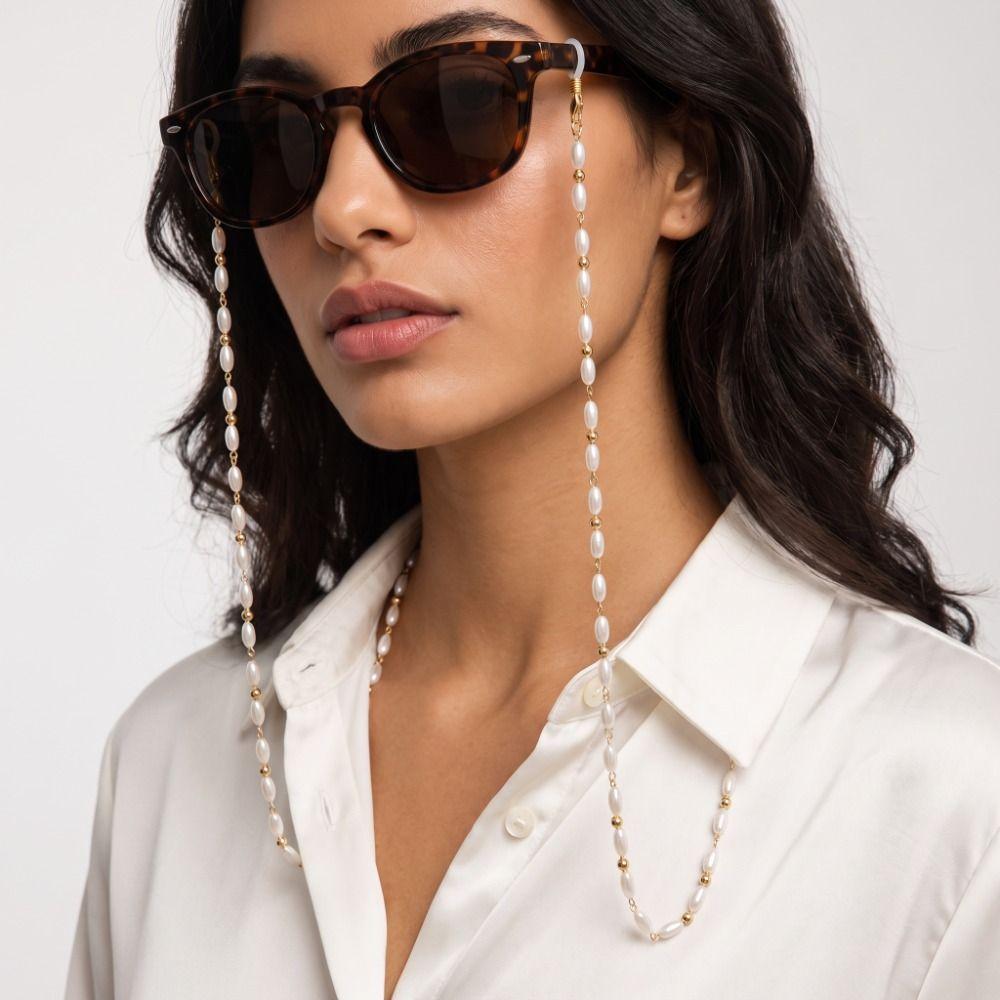 Anti-Lost Pearl Glasses Chain Beads Eyeglass Lanyard Sunglasses Chains Sunglasses Decoration