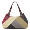 Single Shoulder Bag Women's Bag Trend All Simple Fashion Large Capacity Patchwork Color Canvas Bag