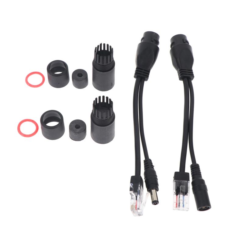 Poe Cable Passive Power Over Ethernet Adapter Cable Poe Splitter Injector Power Supply Module 12-48V For Ip Camera Cable