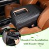 LLKUANG Car Center Console Armrest Cover Pad Fit for Toyota Tundra 2007-2021 Waterproof Leather Seat Armrest Box Cushion Pad Protector (Carbon Fiber