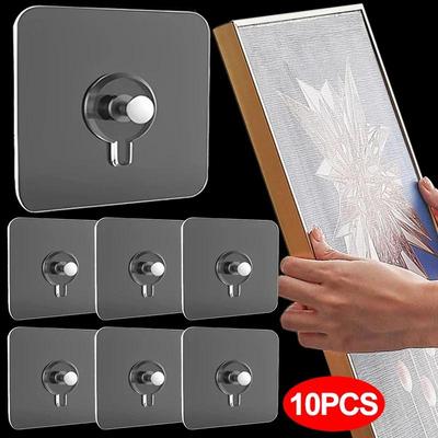 Ganci adesivi resistenti, portafoto, porta poster, orologio, senza foratura, ganci impermeabili, ganci per cucina e bagno, ganci a vite