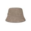 VARZAR VA Studded Vegan Leather Bucket Hat Beige