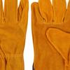 Utility Work Gloves Cowhide Leather Heat Resistant Gloves Protective Working Gloves for Driver Welder Yellow