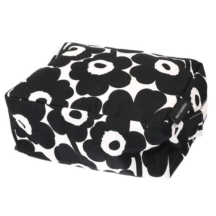 [Marimekko] Cosmetic Pouch Travel Pouch Makeup Bag MINI UNIKKO Nordic Virya Mini Unikko 71295 190 Black [Parallel Import] 23.0 x 9.5 x 17.0