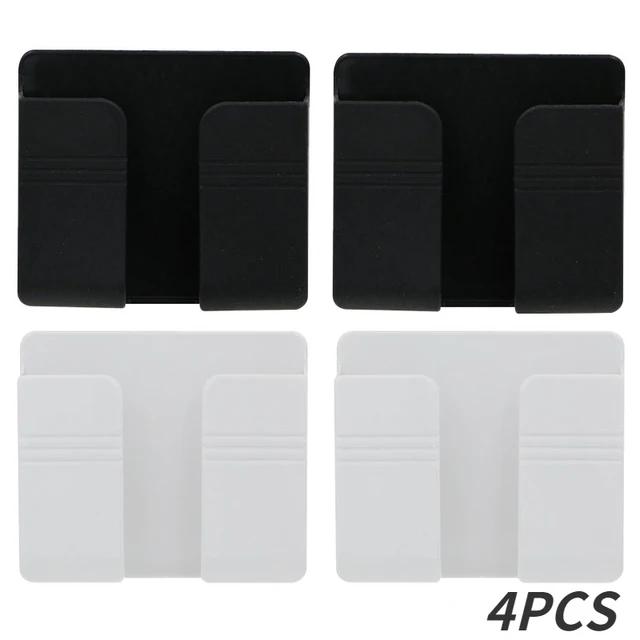 Punch Free Self Pasting Phone Storage Box Self-dhesive TV Remote Control Organizer Rack Wall-mounted Phone Plug Charging Holder