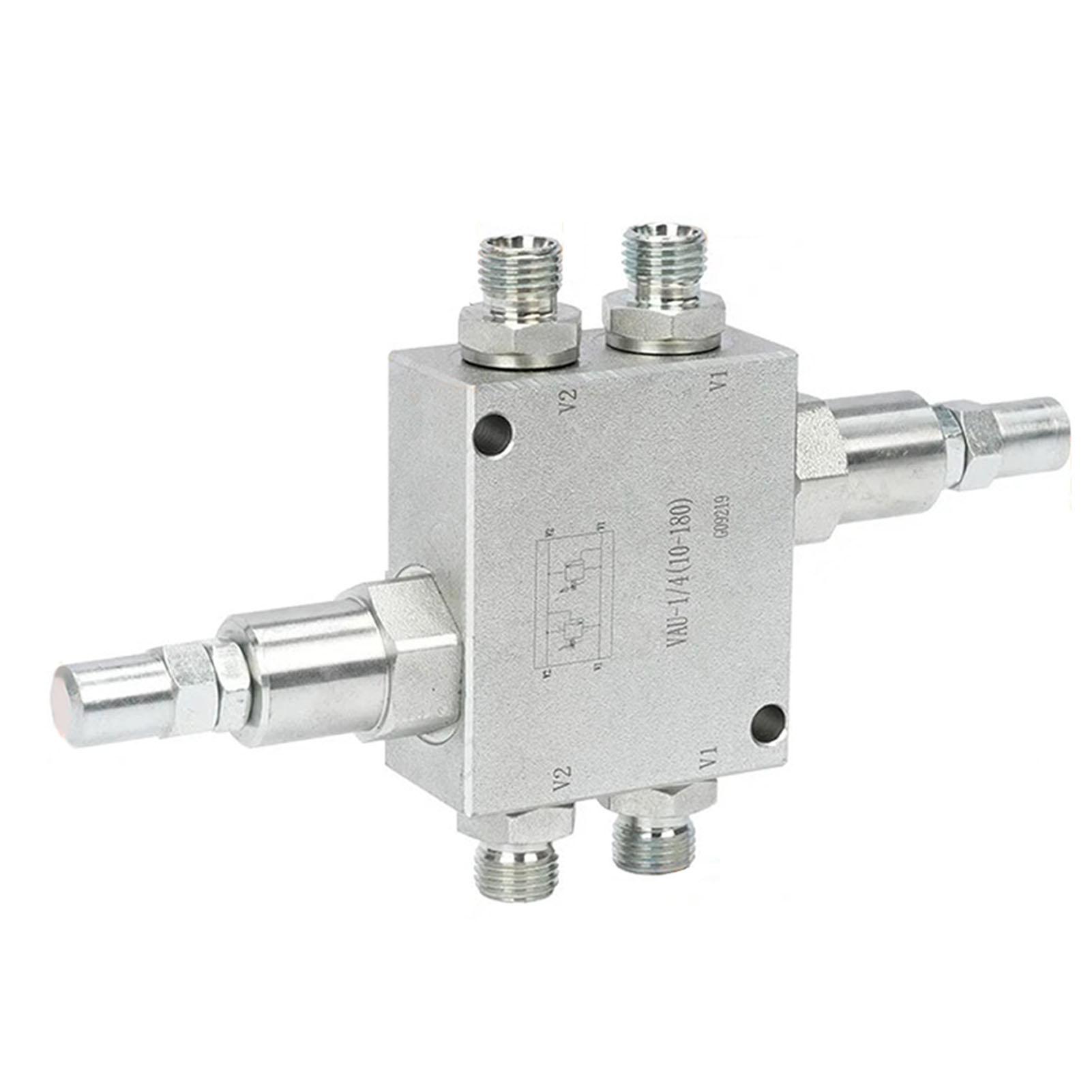 

Mini Excavator Cushion Valve Kit for Mini Excavator with 1 4 Inch Hydraulic Hose and M14x1.5 Threaded Joint