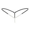 Dámské Sexy Faux Pearl String Massage Spodní prádlo Kalhotky Tanga G-String kalhotky