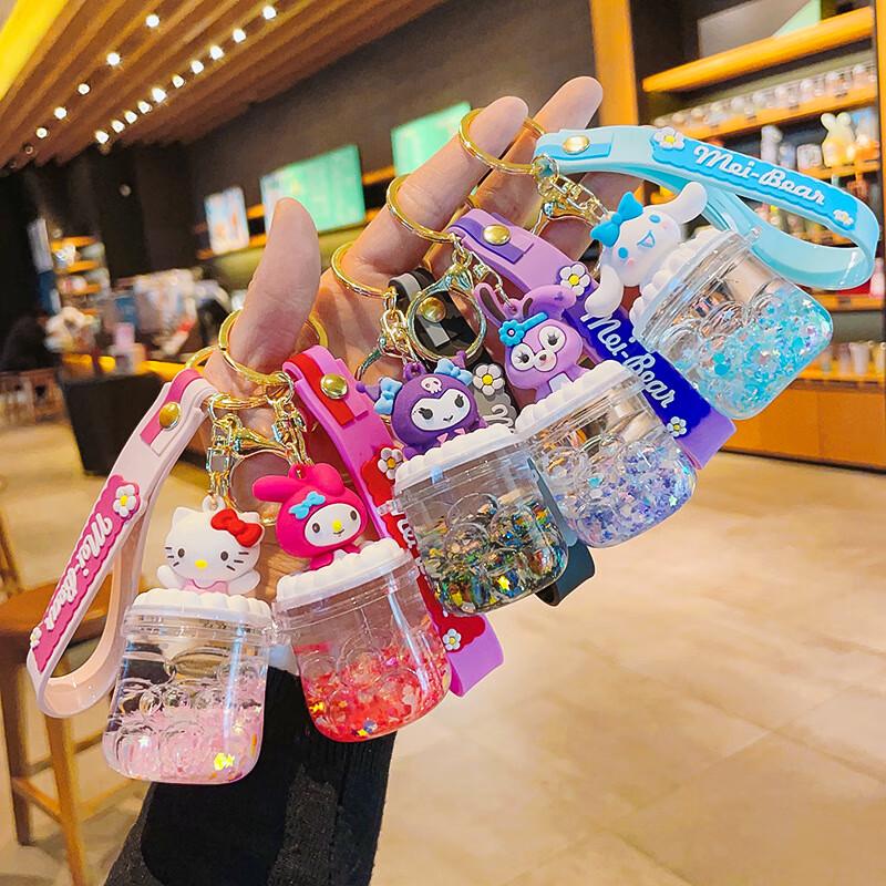 Ключница-брелок и подвеска на сумку Sanrio с пузырьками и кинетическим песком (10-Pack)