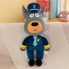 Adorable Plush Police Dog Toy for Kids Soft Stuffed Animal Officer with Uniform Perfect Gift for Children
