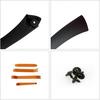 Black Left Interior Door Panel Strap Handle and Door Pull Outer Trim Cover w/Fasteners Replacement for E90 E91 3 Series 323 325 328 330 335 2005-2011