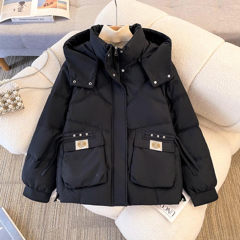 Winter new fattened large size short down cotton-padded clothes women's loose cotton-padded clothes thickened cotton-padded jackets trendy jackets