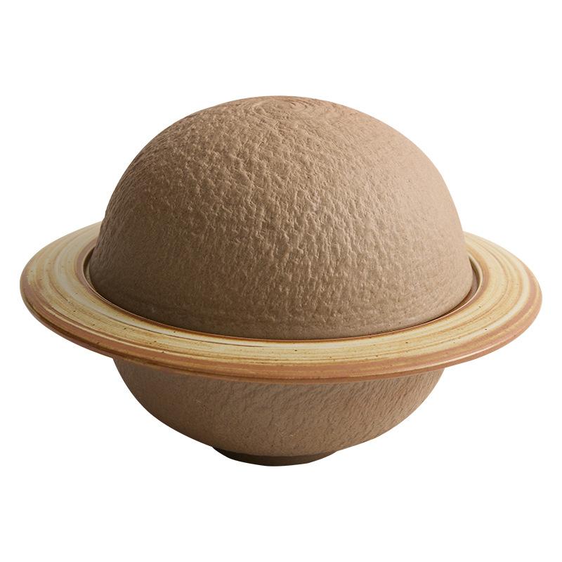 Coarse Pottery Jupiter Dishes Creative Straw Hat Dishes Round Tableware Kitchen Supplies Soup Bowl European Kitchen Utensils