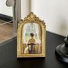 Golden Lace Decorative Photo Frame Arch Shaped Wall Hanging Decor Photo Frame Photo Display Design Picture Frame Home Frame