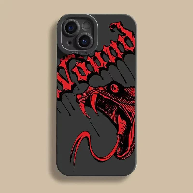 Black Snake Graphic Phone Case For iPhone 11 12 13 14 15 Pro Max X XS Max XR 8 7 Plus SE2020 Mini Shockproof Soft Silicone Cover
