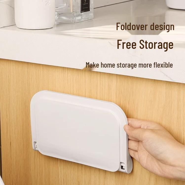 Punch-Free Wall-Mounted Storage Rack: Foldable Universal Organizer for Bathroom, Bedroom, or Toilet