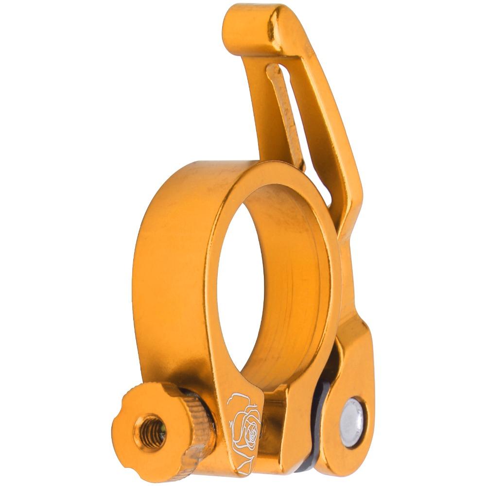 Aluminum Alloy Bike Seat Clamp 31.8mm Stable Bicycle Seatpost Clamp Lightweight Easy to Adjust Quick Release Bike Seat Clamp