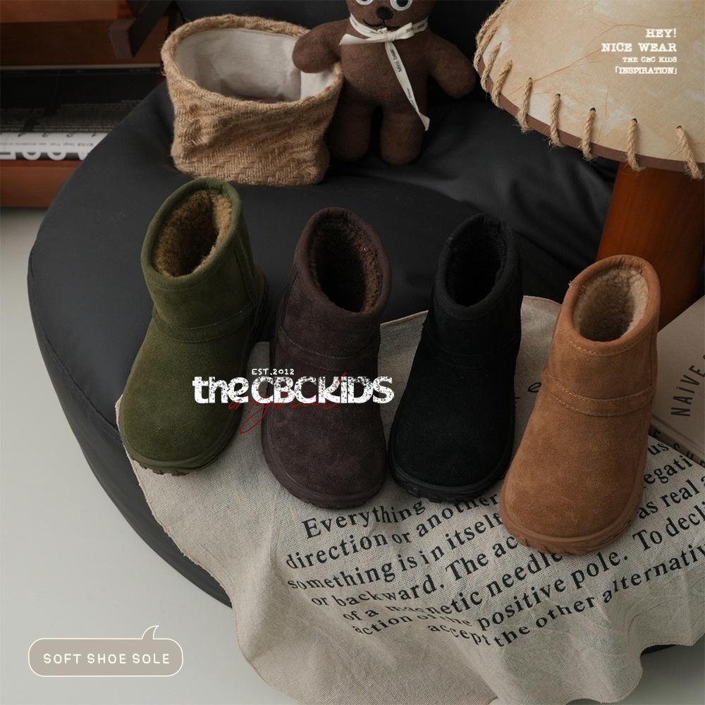 XSHX "Paris Tire" retro children's Chelsea winter boys and girls pedal snow boots [Wenzhou shoes]