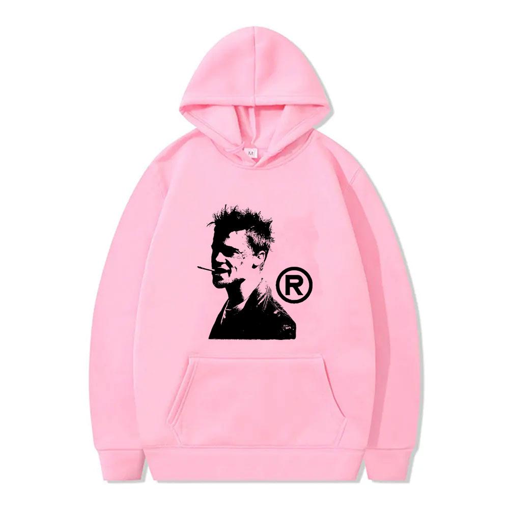 Fight Club Tyler Durden Print Hoodie Men Women Fashion Vintage Streetwear Male Casual Pullover Hoodies Male Oversized Sweatshirt High Quality Tops