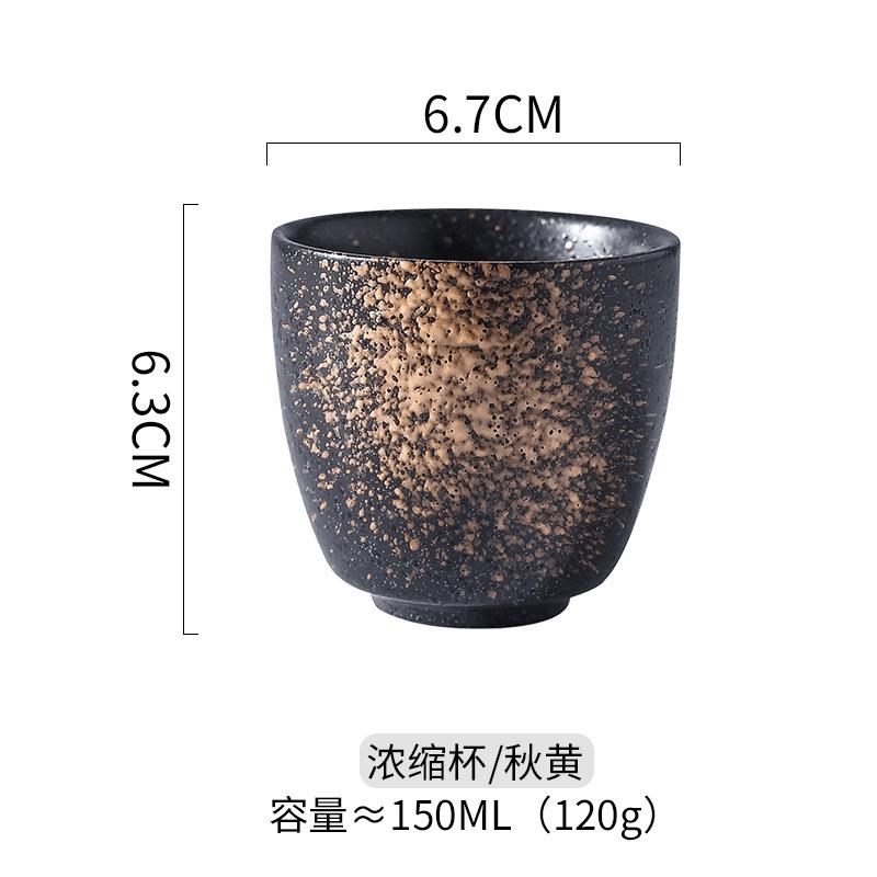 Japanese Style Ceramic Water Mugs Vintage Single Pottery Kung Fu Tea Cups Drinkware Coffee Cups Wine Mug Small Water Mugs New