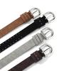 Velvet Studded Leather Belt with Pin Buckle - Retro Hip Hop Style for Women