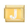 Fashion Golden 26 Letters A-Z Italian Links Charm Beads 9mm Stainless Steel Bracelet Jewelry DIY Hand Making