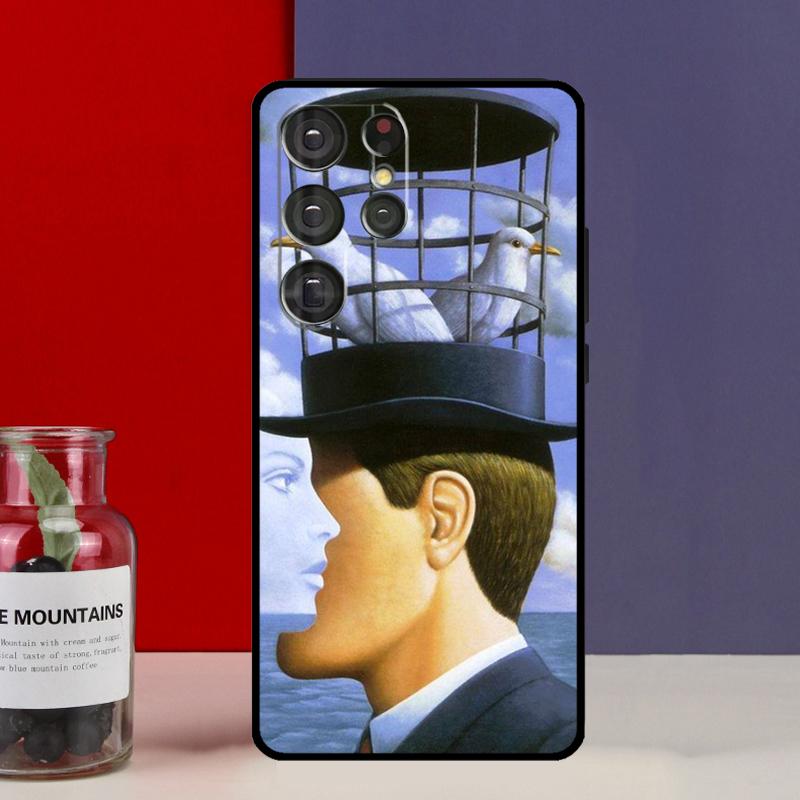 Rene Magritte Funda Case For Samsung Galaxy S25 Ultra S9 S10 S20 FE S21 S22 S23 Plus S24 Ultra Phone Cover