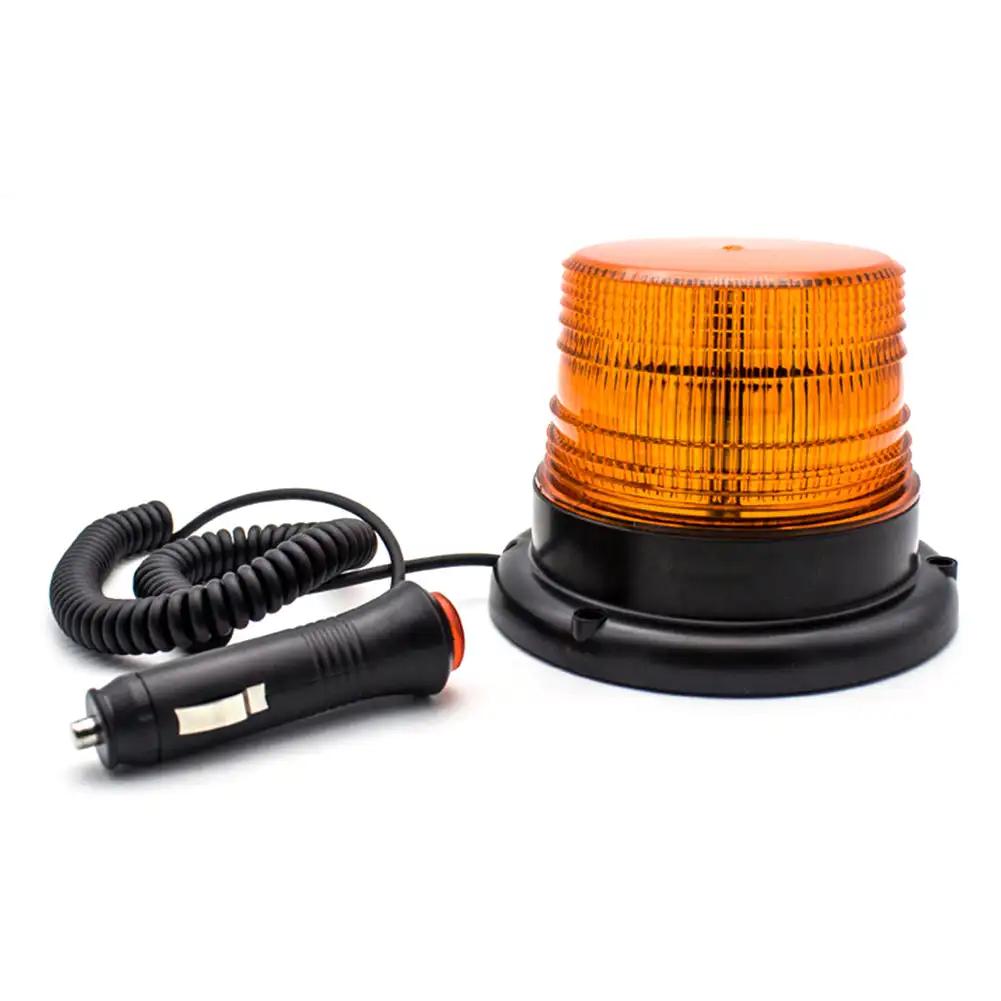 12V Car Strobe Light Emergency Car Rotating Traffice Indication Car Flash Beacon LED Light With Magnetic Base For Auto Security