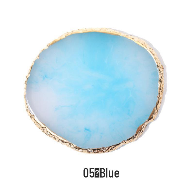 Crystal Agate Gold-Trimmed Nail Art Palette