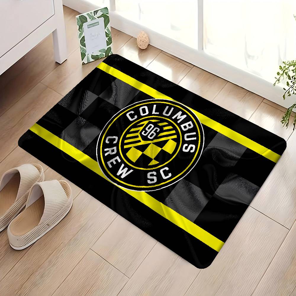 

C-Columbus Crew SC Коврик для ванной Антискользящий Впитывающий воду Длинная полоска Подушка Приветственный коврик для прихожей для спальни 40x60 cm