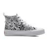 Disney x Li Ning Abriebfeste Atmungsaktive High-Top Canvas Schuhe Damen Schwarz Weiß AGCP338-5