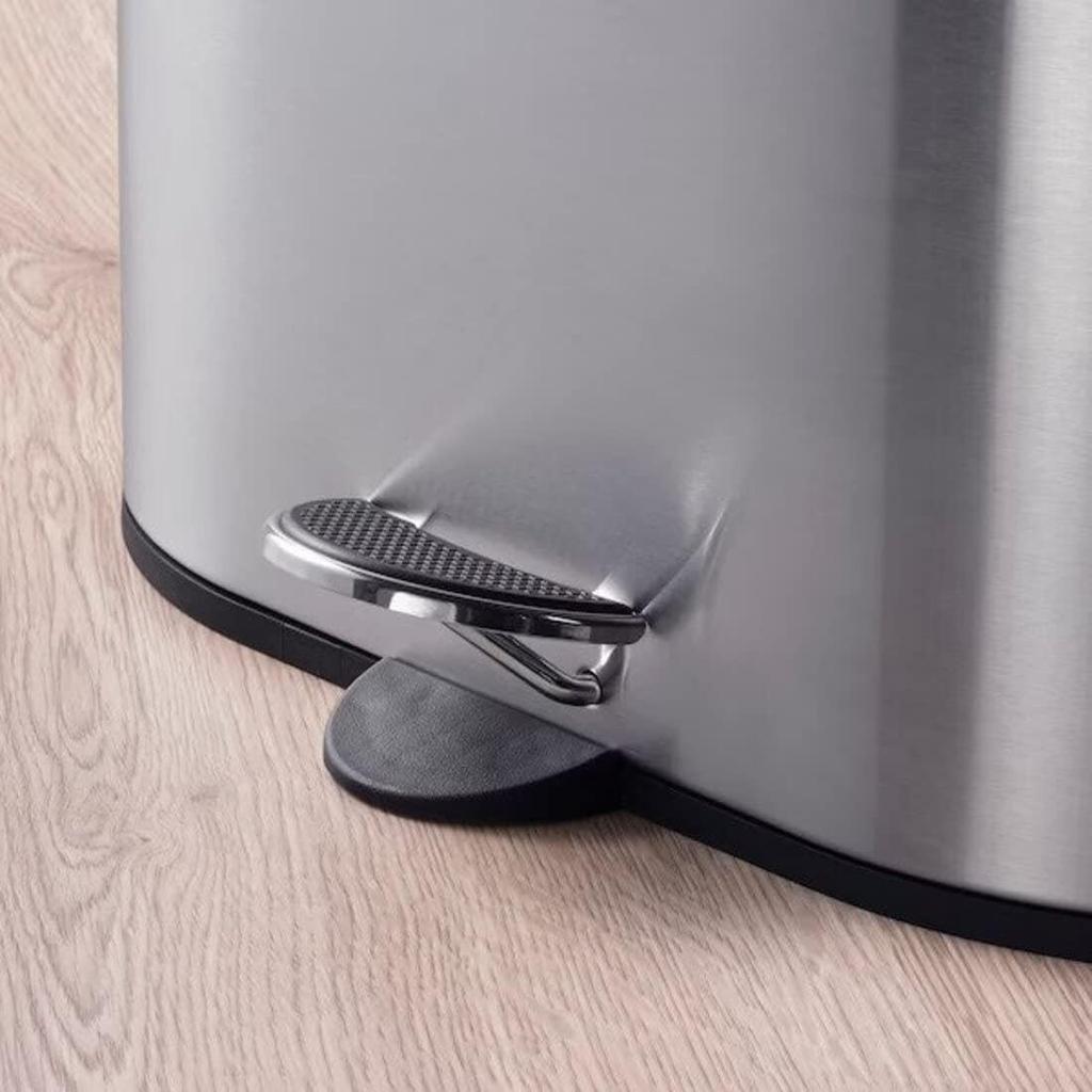 IKEA STABBEN: Pedal-operated trash can, 20L, stainless steel (005.112.18)