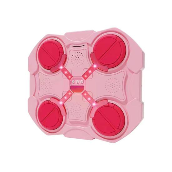 1 Set Music Boxing Machine Wall Mounted Bluetooth-compatible Adjustable Smart LED Boxing Training Target Punching Pad Home Gym Workout Equipment