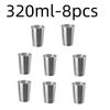 Stainless Steel Metal Cup Beer Cups White Wine Glass Coffee Tumbler Travel Camping Mugs Drinking  Tea Mug Set Outdoor