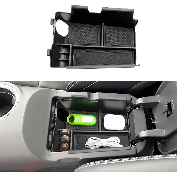 (3pcs) 2024 2025 Mustang Accessories Center Console Organizer/Door Side Storage Box for Ford Mustang, Durable ABS Plastic&Anti-Slip Rubber 2025